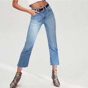 UO BDG Kick Flare High Rise Cropped Jeans